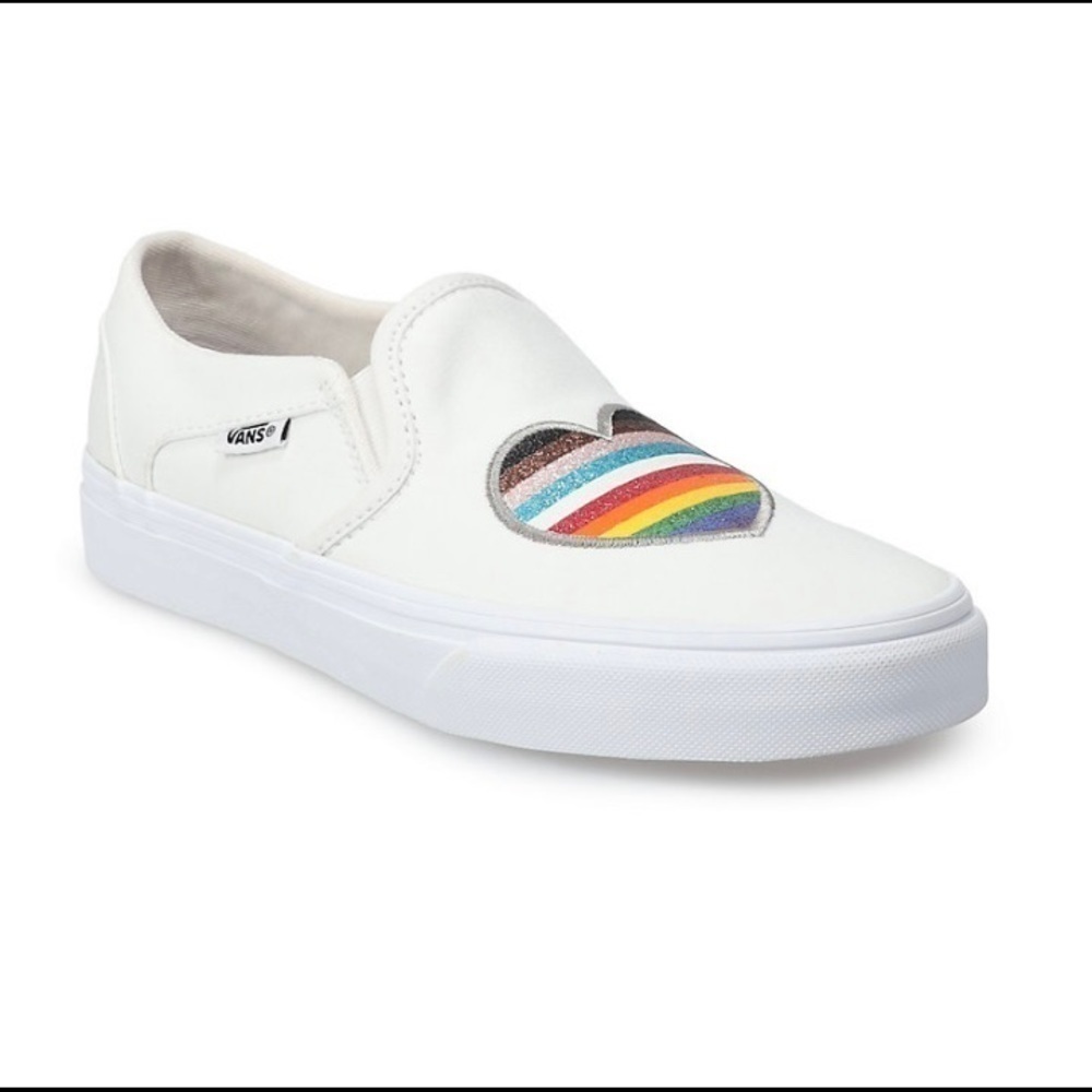 NWT- Women's Vans® Pride Asher Slip- On Shoes, Size:6